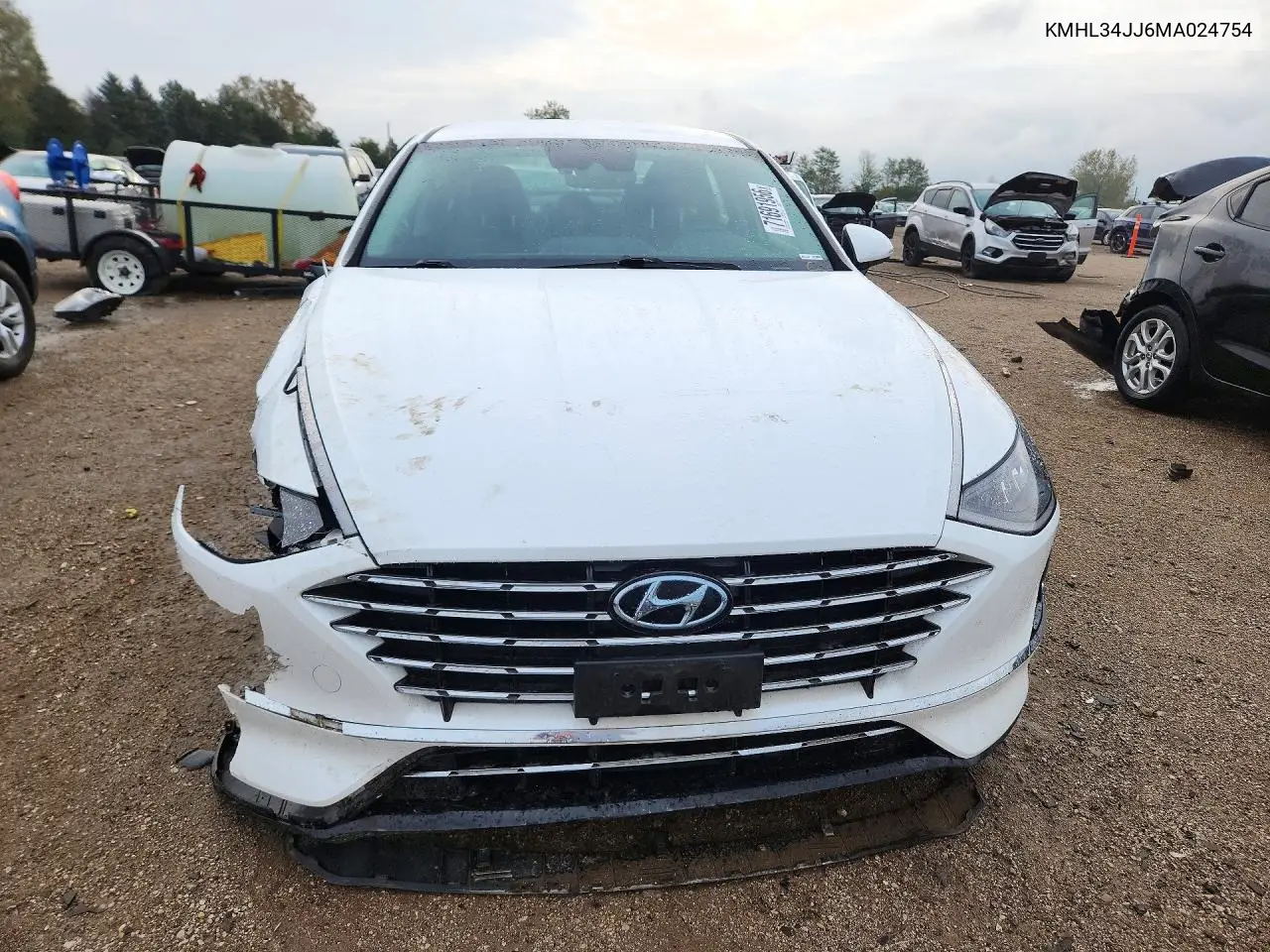 2021 HYUNDAI SONATA VIN KMHL34JJ6MA024754 — фото 5