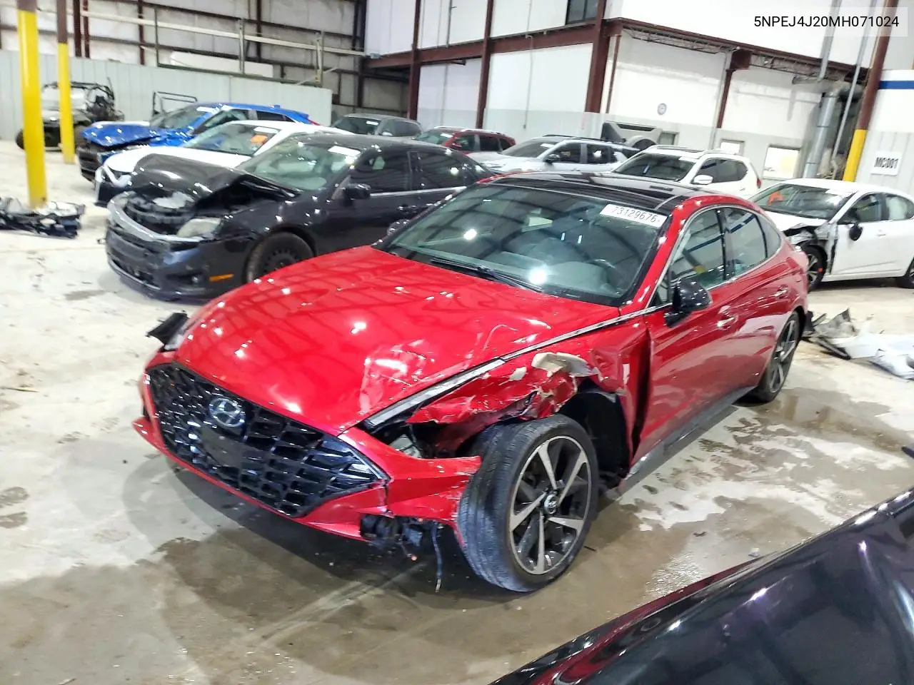 HYUNDAI SONATA 2021, VIN 5NPEJ4J20MH071024