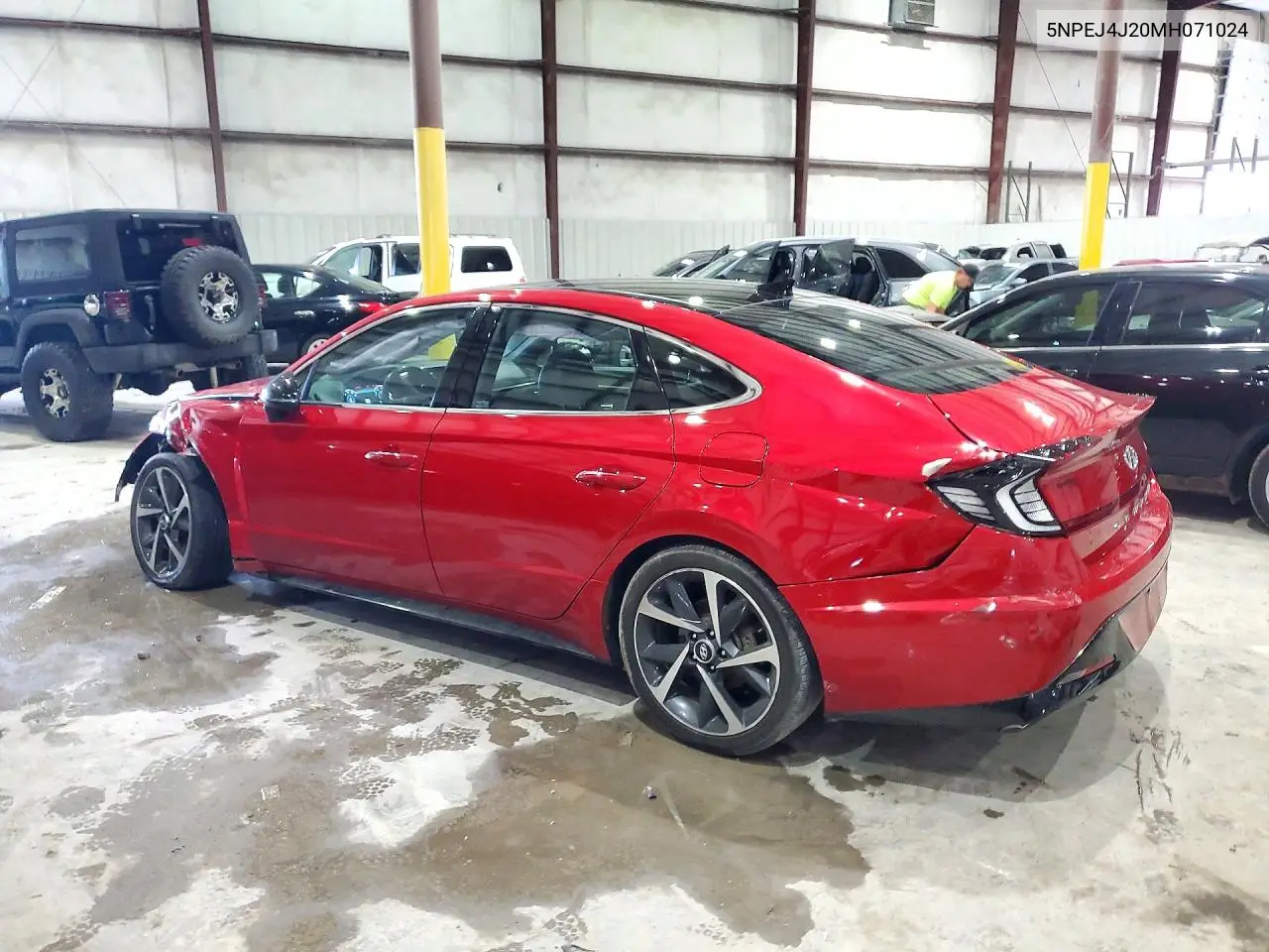 2021 HYUNDAI SONATA VIN 5NPEJ4J20MH071024 — фото 2