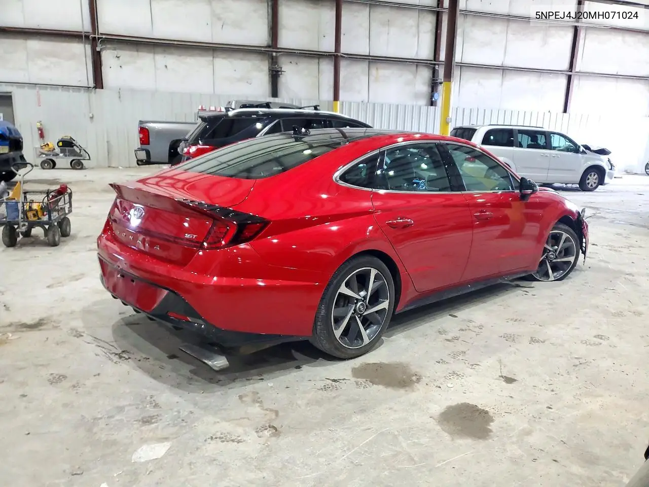 2021 HYUNDAI SONATA VIN 5NPEJ4J20MH071024 — фото 3