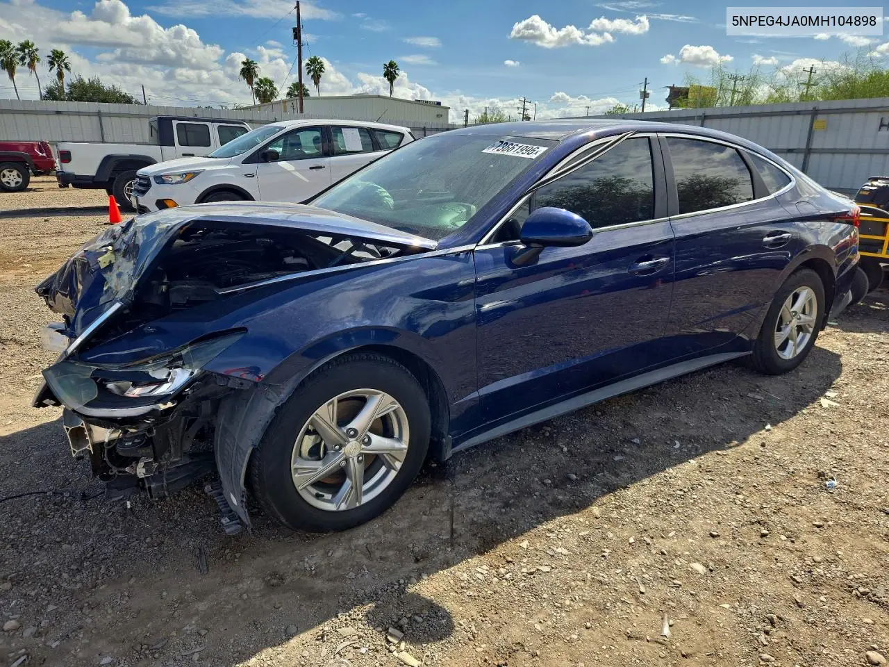 HYUNDAI SONATA 2021, VIN 5NPEG4JA0MH104898