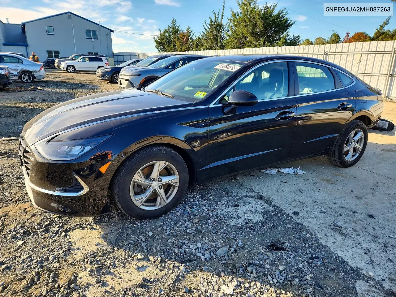 HYUNDAI SONATA 2021, VIN 5NPEG4JA2MH087263