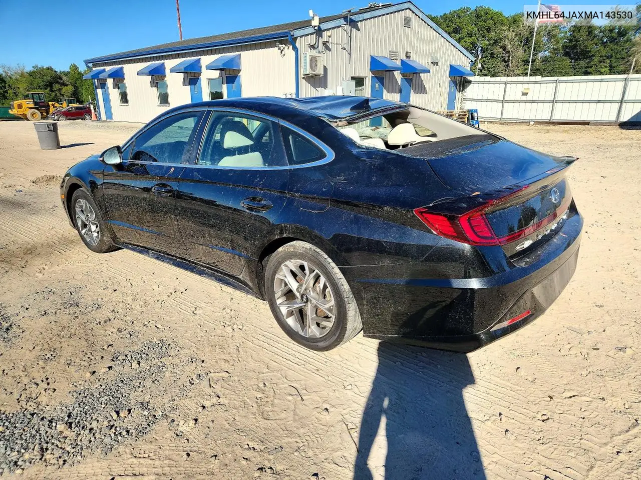 2021 HYUNDAI SONATA VIN KMHL64JAXMA143530 — фото 2