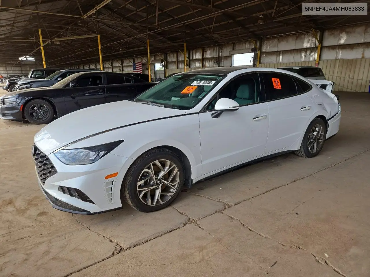HYUNDAI SONATA 2021, VIN 5NPEF4JA4MH083833