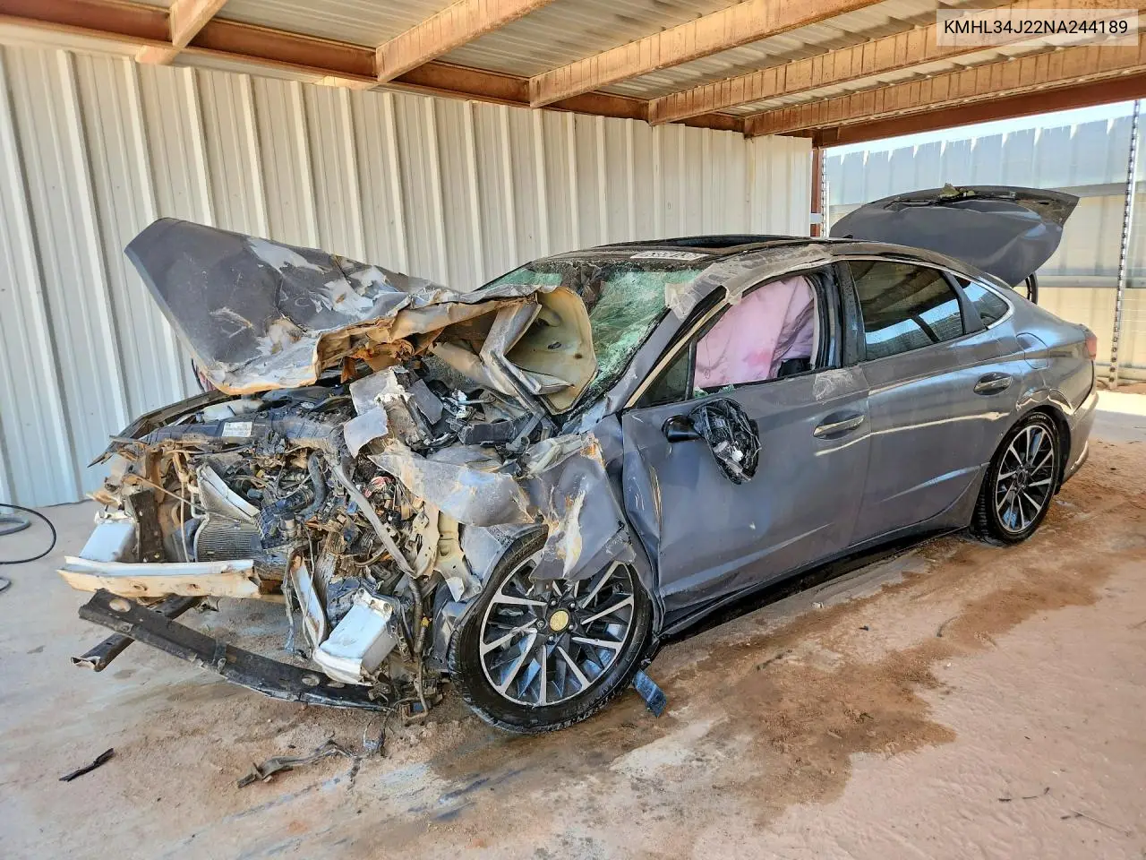 HYUNDAI SONATA 2022, VIN KMHL34J22NA244189