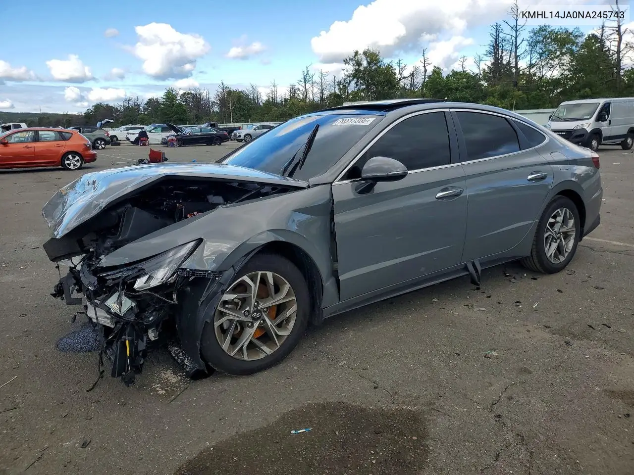 HYUNDAI SONATA 2022, VIN KMHL14JA0NA245743
