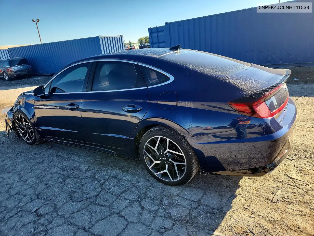 2022 HYUNDAI SONATA VIN 5NPEK4JC0NH141533 — фото 2
