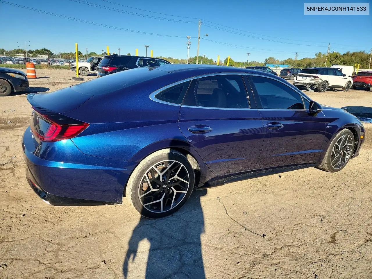 2022 HYUNDAI SONATA VIN 5NPEK4JC0NH141533 — фото 3