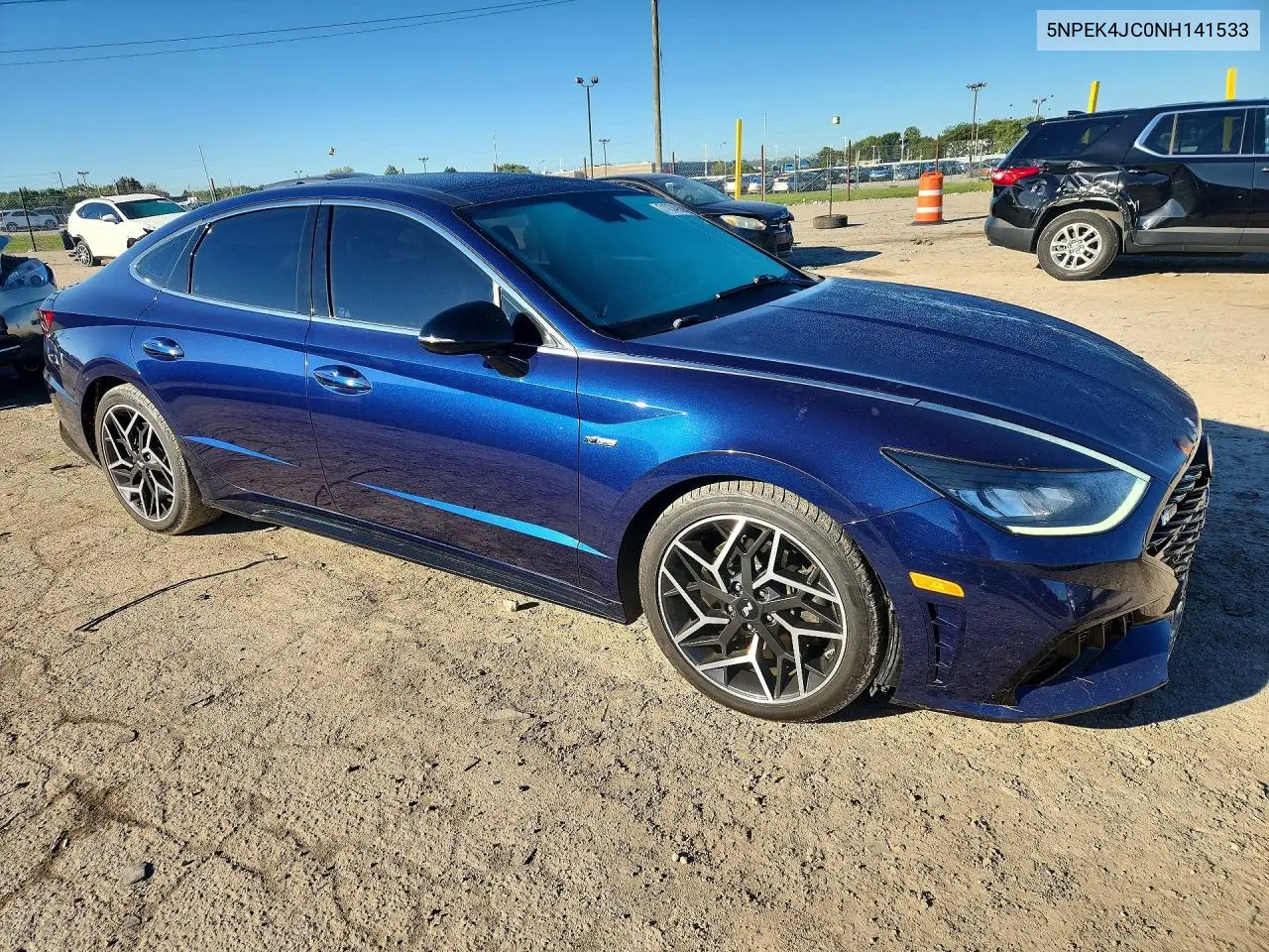 2022 HYUNDAI SONATA VIN 5NPEK4JC0NH141533 — фото 4