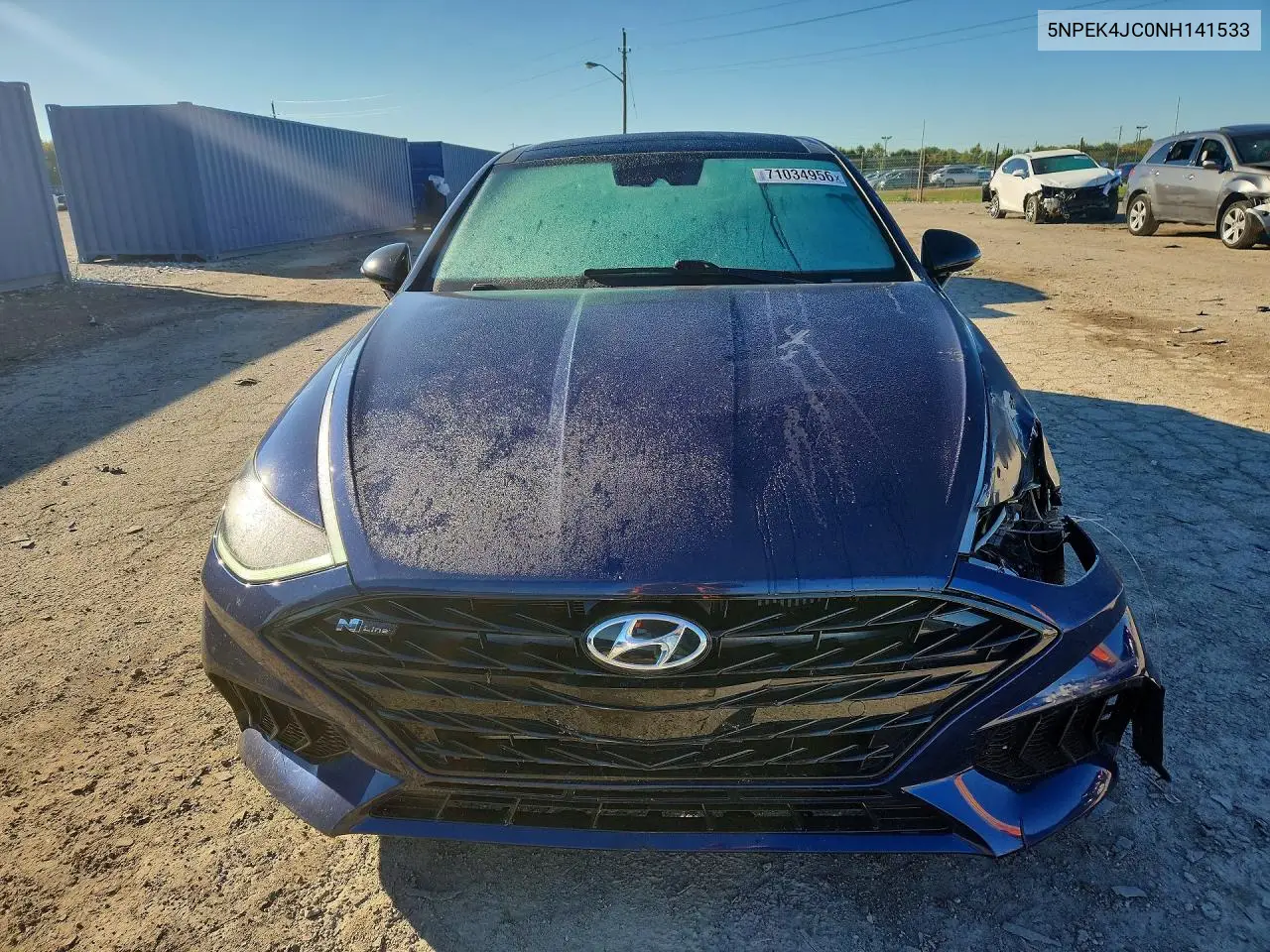 2022 HYUNDAI SONATA VIN 5NPEK4JC0NH141533 — фото 5