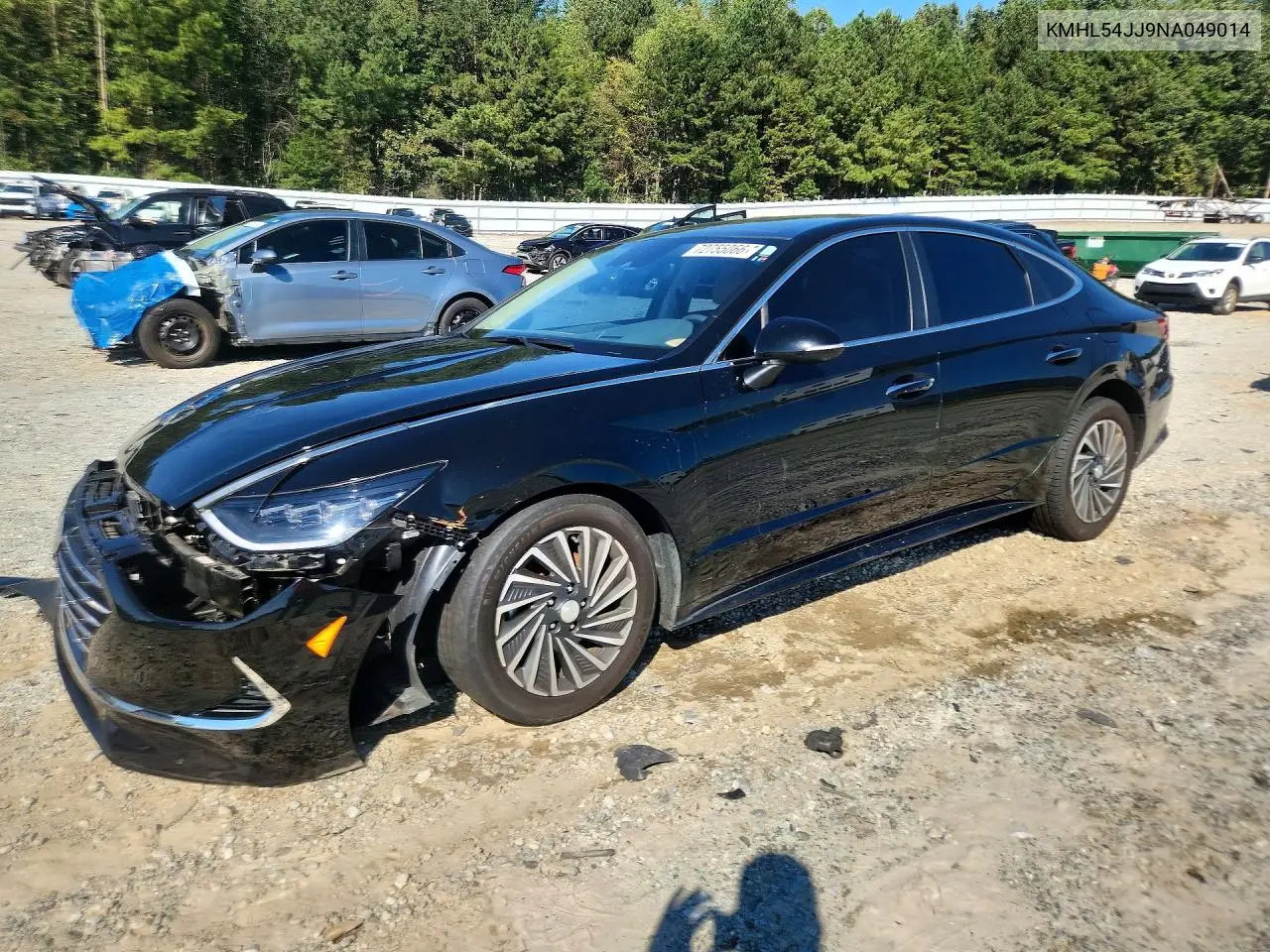 HYUNDAI SONATA 2022, VIN KMHL54JJ9NA049014