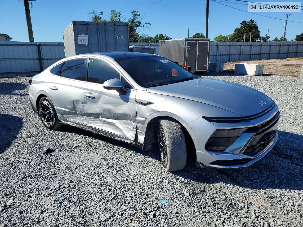 2024 HYUNDAI SONATA VIN KMHL14JAXRA406492 — фото 4