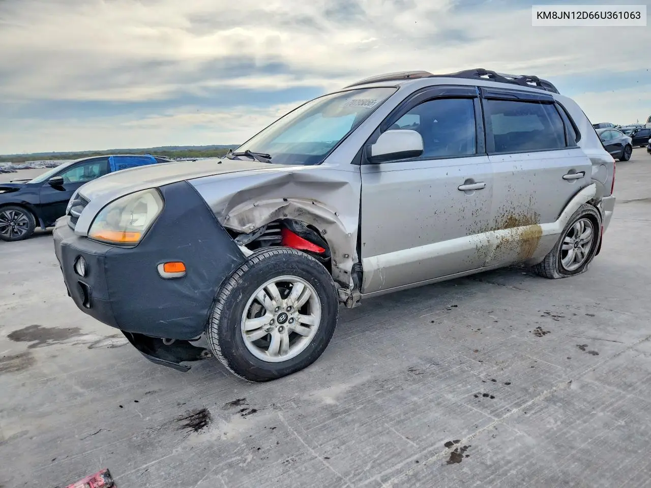 HYUNDAI TUCSON 2006, VIN KM8JN12D66U361063