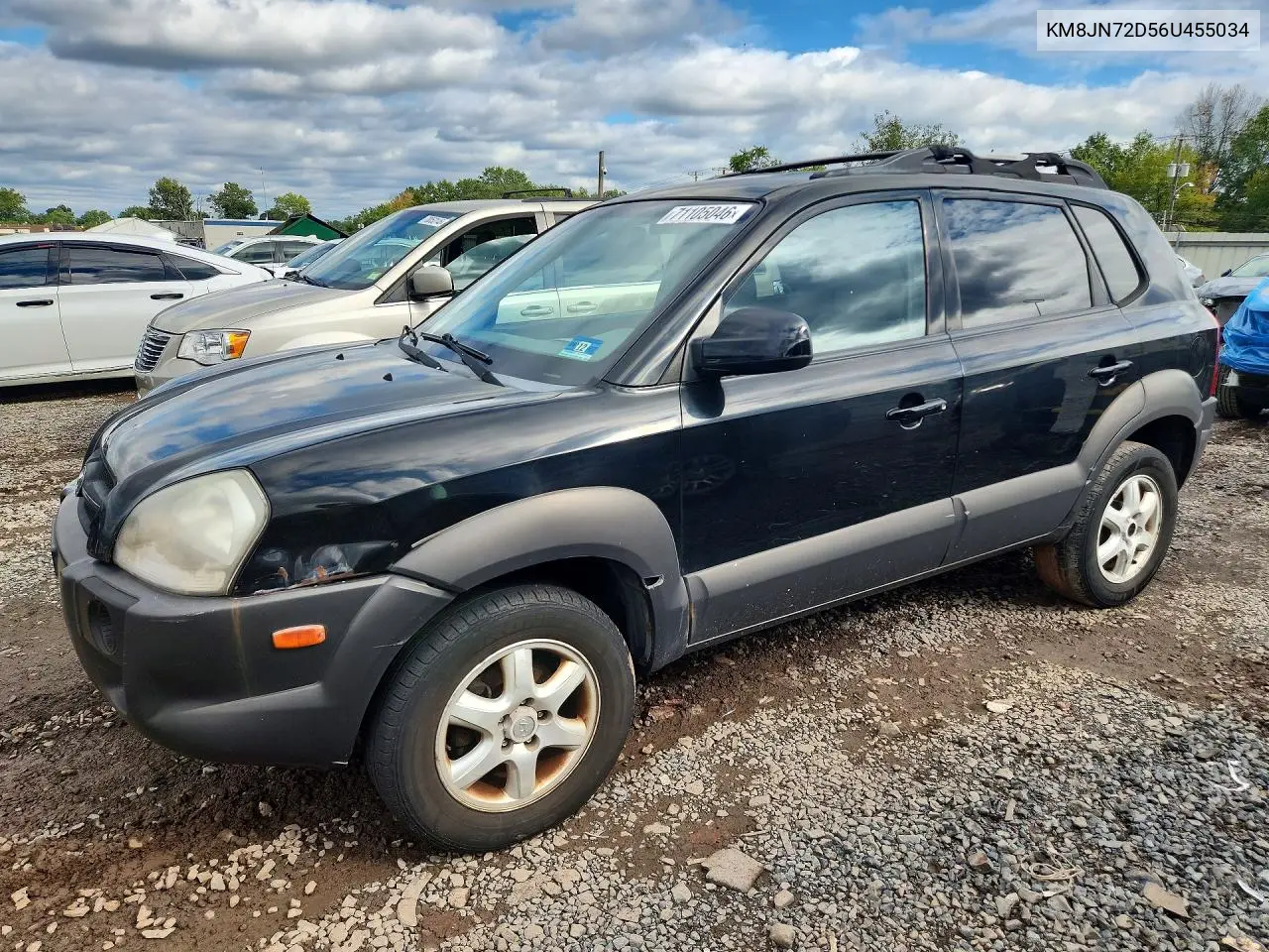 HYUNDAI TUCSON 2006, VIN KM8JN72D56U455034