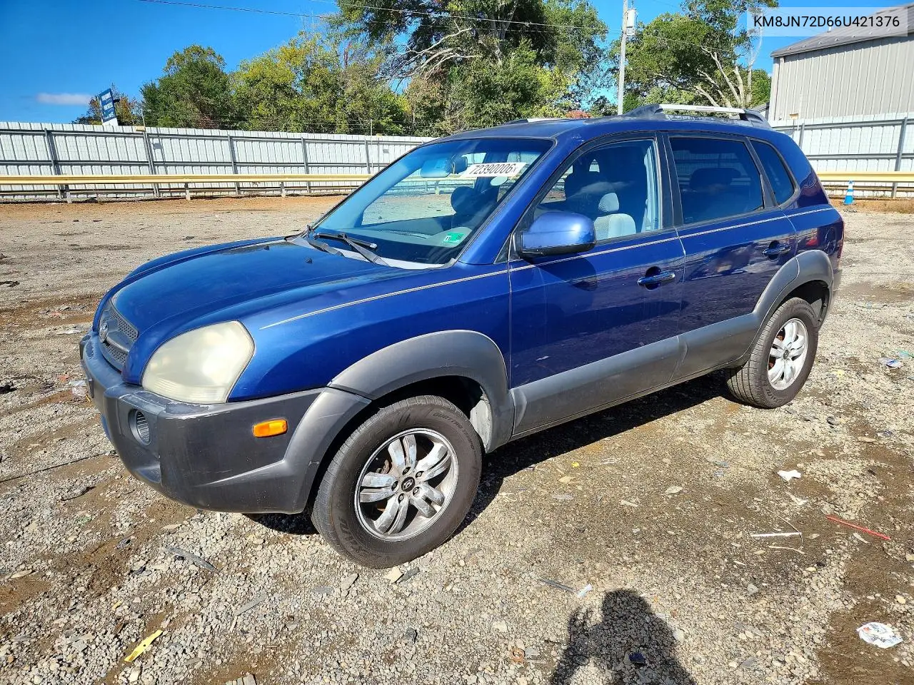 HYUNDAI TUCSON 2006, VIN KM8JN72D66U421376