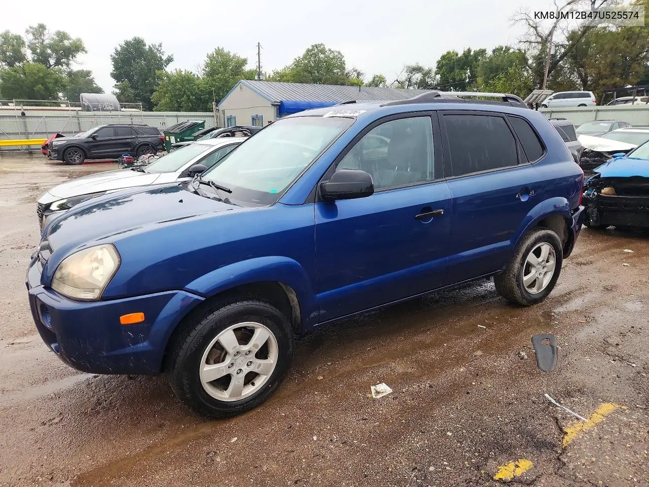 HYUNDAI TUCSON 2007, VIN KM8JM12B47U525574
