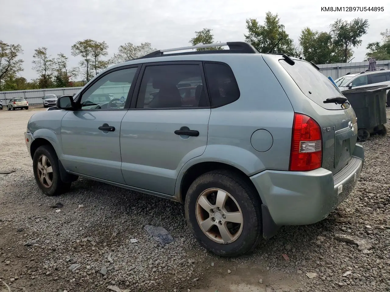 2007 HYUNDAI TUCSON VIN KM8JM12B97U544895 — фото 2
