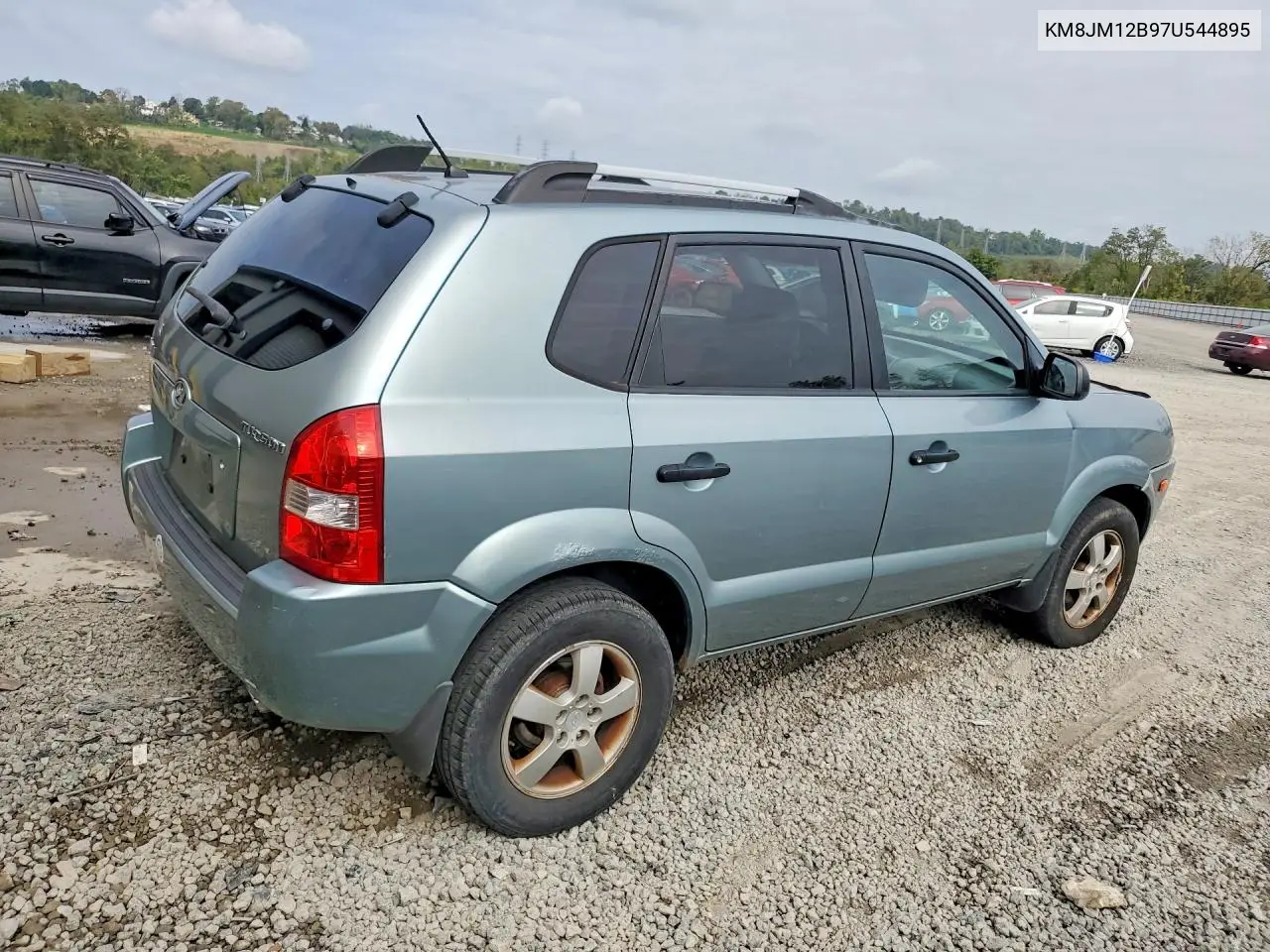 2007 HYUNDAI TUCSON VIN KM8JM12B97U544895 — фото 3