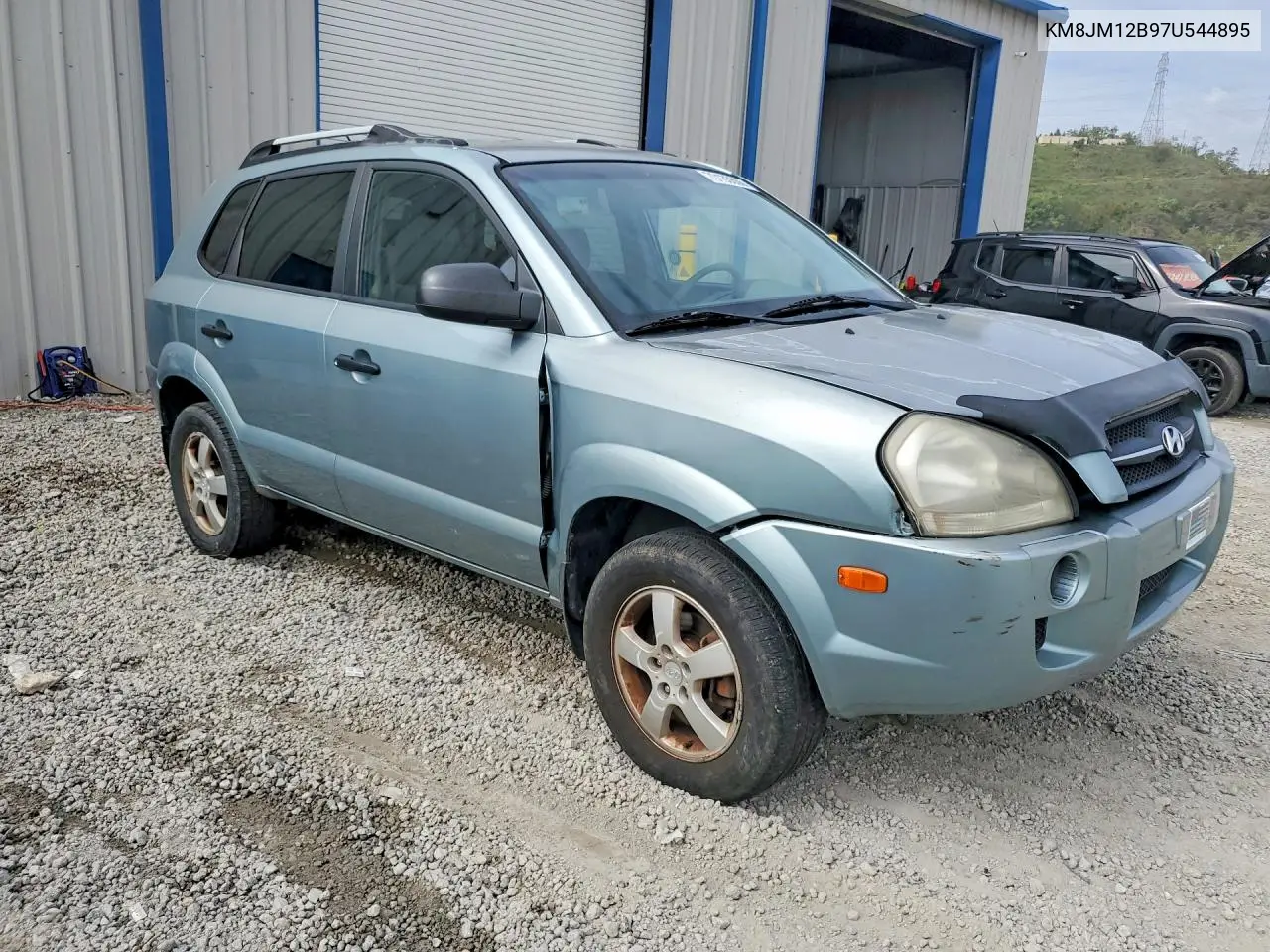 2007 HYUNDAI TUCSON VIN KM8JM12B97U544895 — фото 4