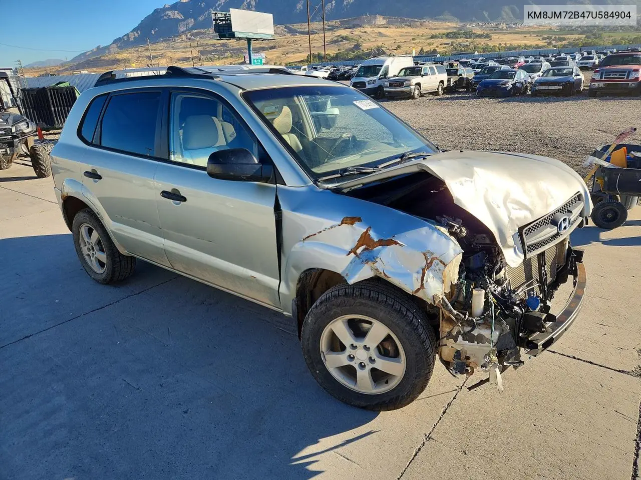 2007 HYUNDAI TUCSON VIN KM8JM72B47U584904 — фото 4