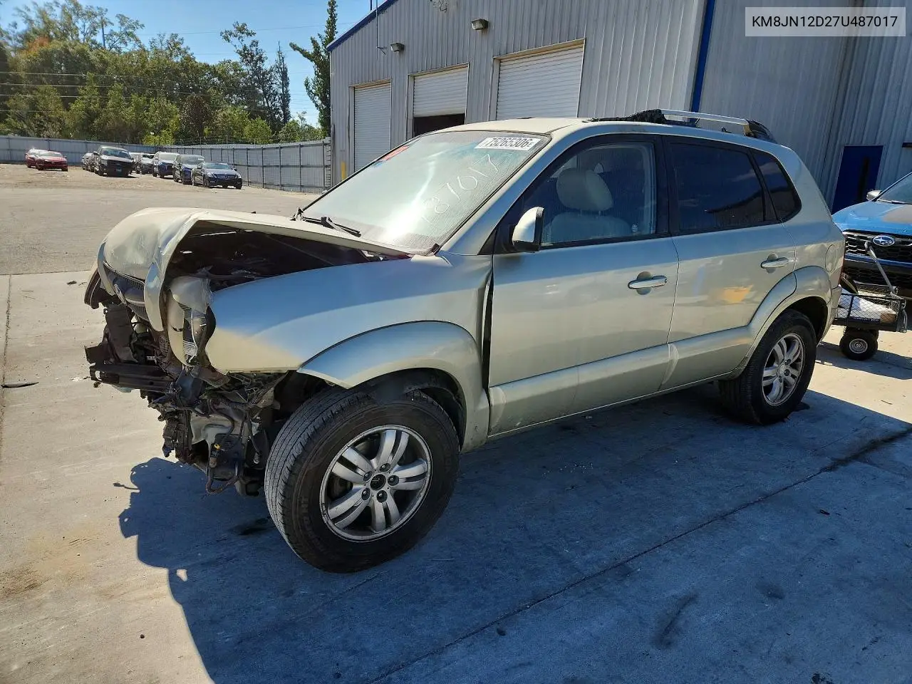 HYUNDAI TUCSON 2007, VIN KM8JN12D27U487017