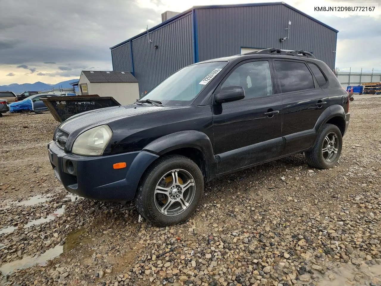 HYUNDAI TUCSON 2008, VIN KM8JN12D98U772167