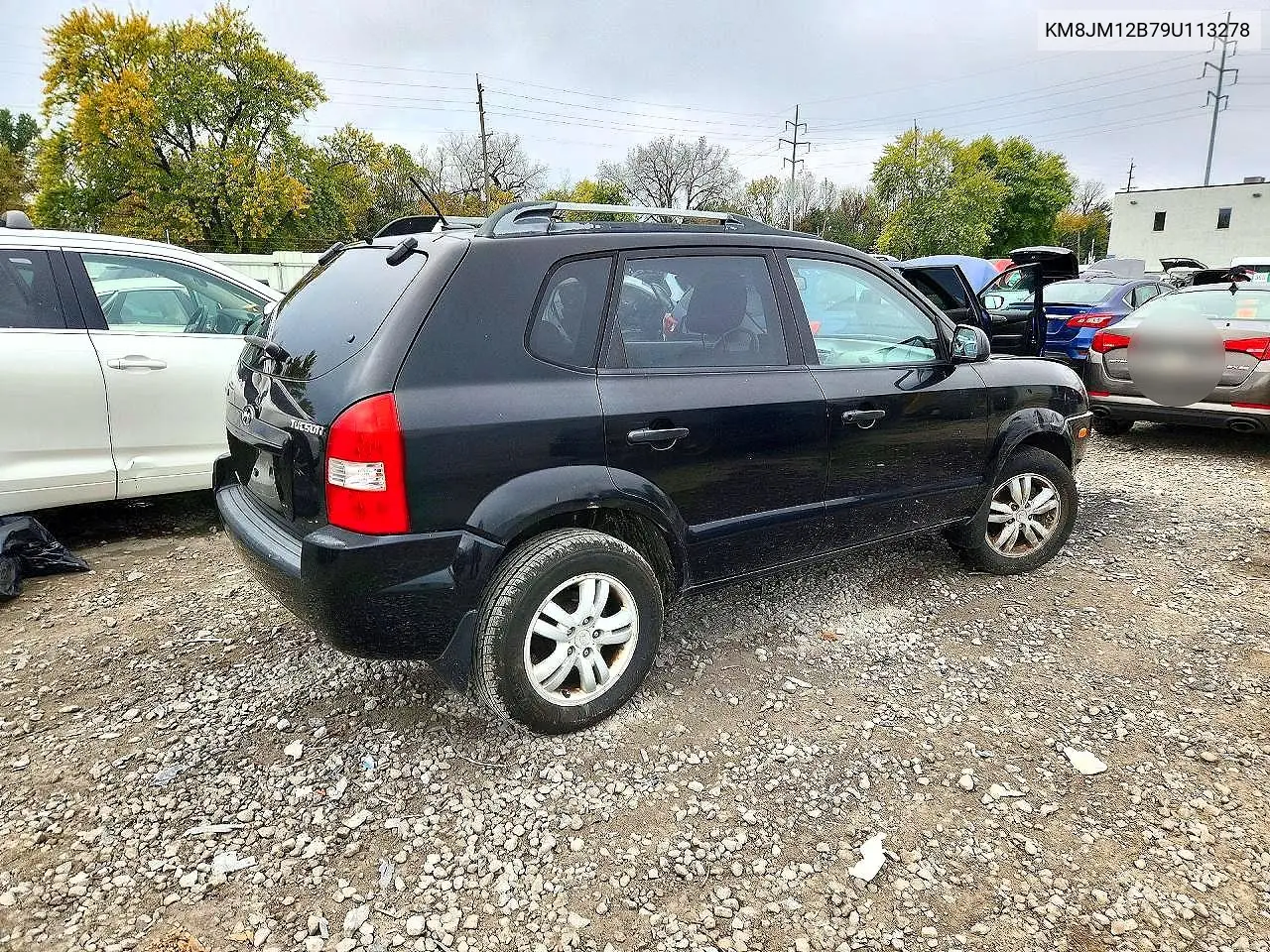 2009 HYUNDAI TUCSON VIN KM8JM12B79U113278 — фото 3