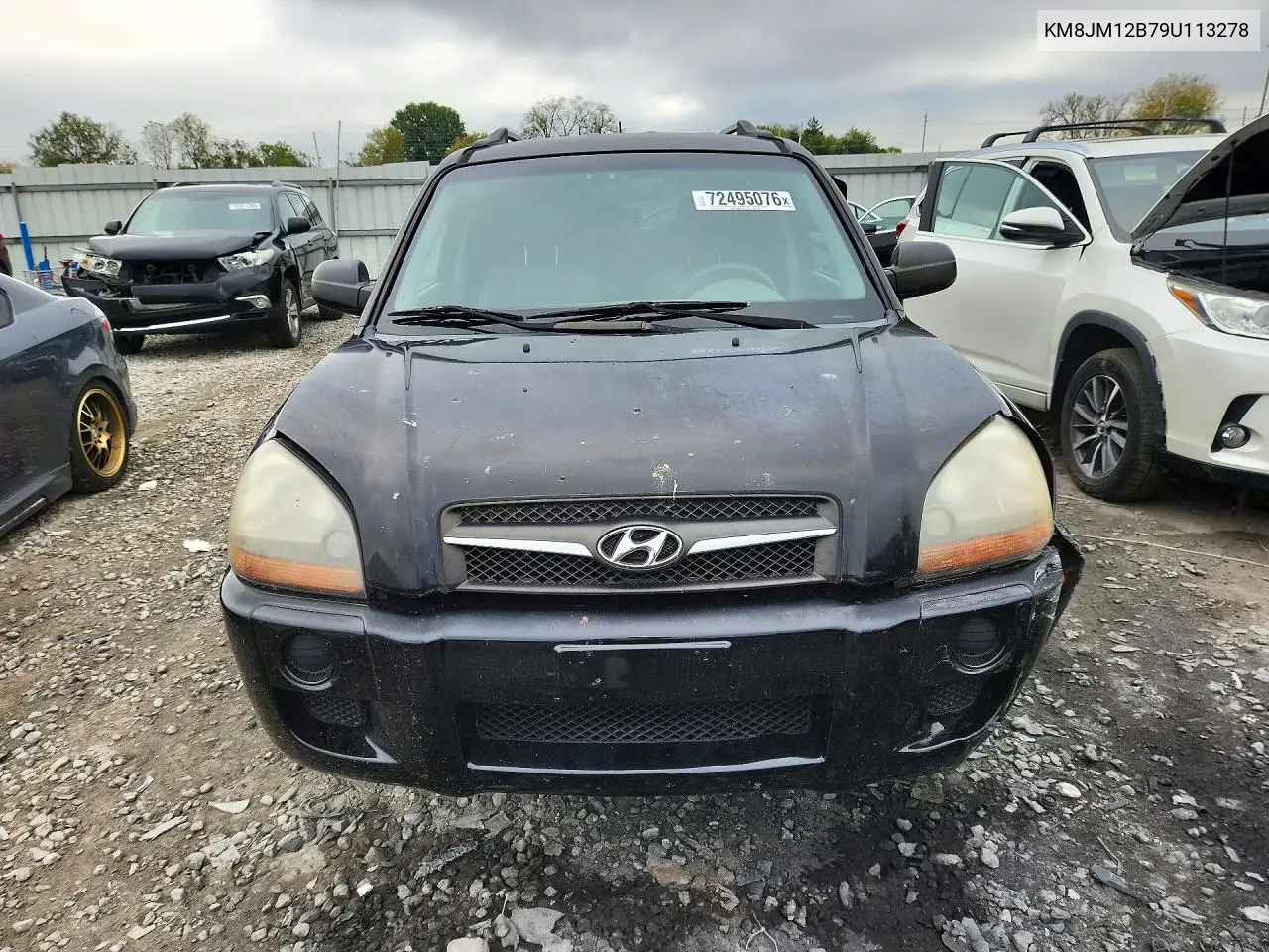 2009 HYUNDAI TUCSON VIN KM8JM12B79U113278 — фото 5