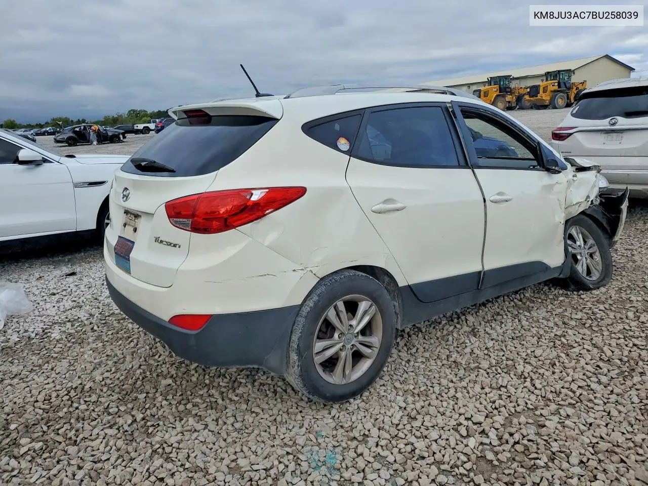 2011 HYUNDAI TUCSON VIN KM8JU3AC7BU258039 — фото 3