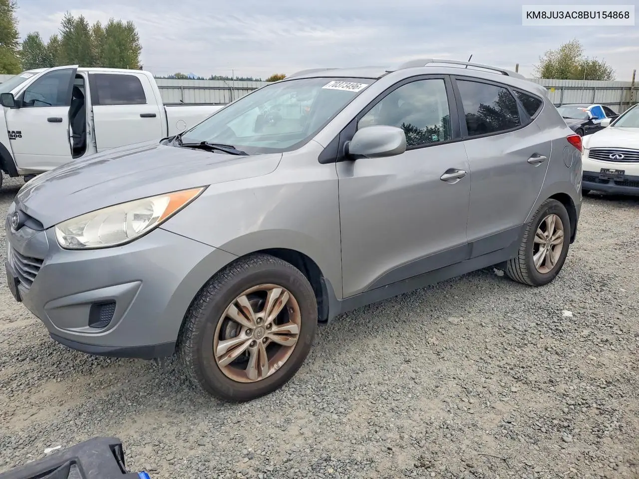 HYUNDAI TUCSON 2011, VIN KM8JU3AC8BU154868