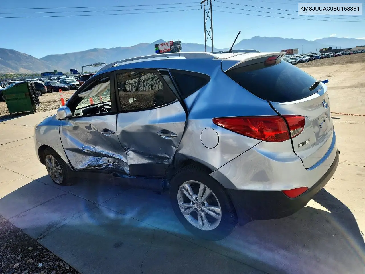 2011 HYUNDAI TUCSON VIN KM8JUCAC0BU158381 — фото 2