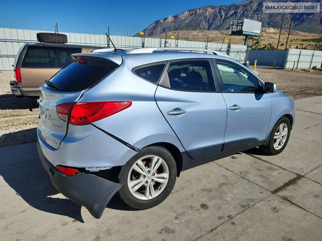 2011 HYUNDAI TUCSON VIN KM8JUCAC0BU158381 — фото 3