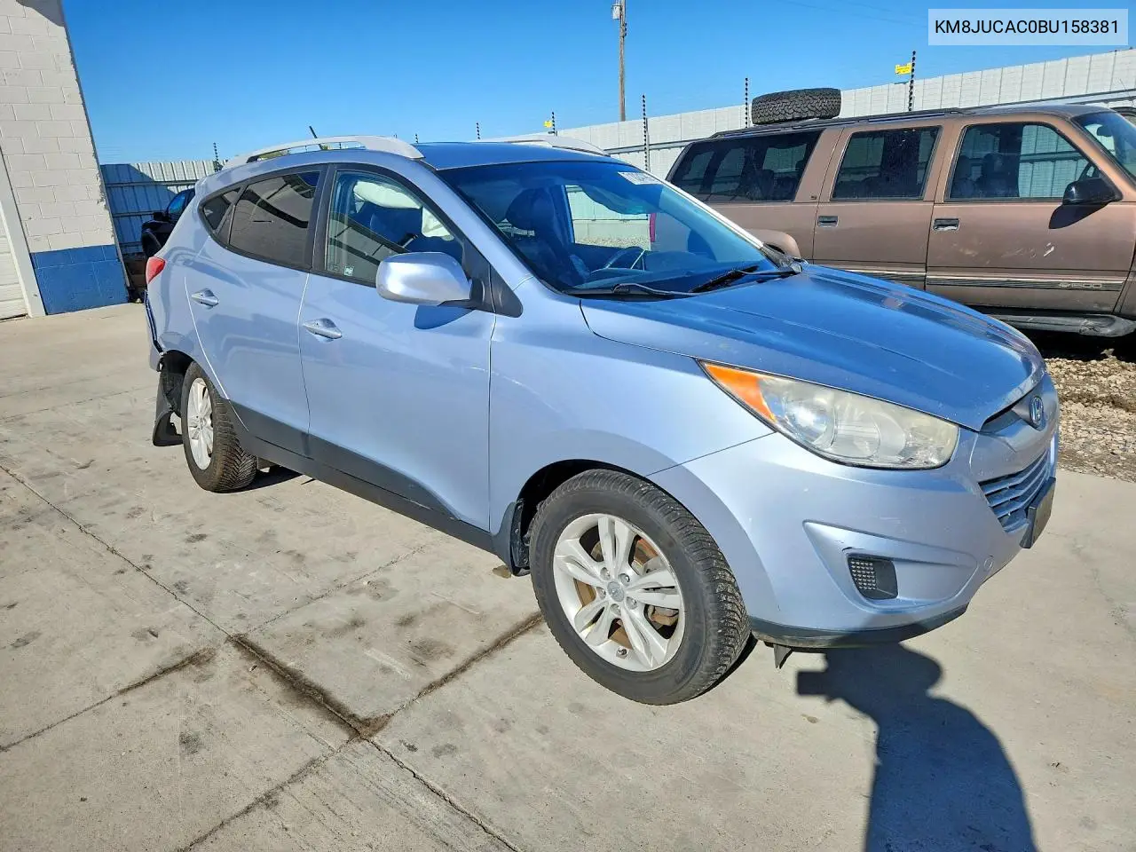 2011 HYUNDAI TUCSON VIN KM8JUCAC0BU158381 — фото 4