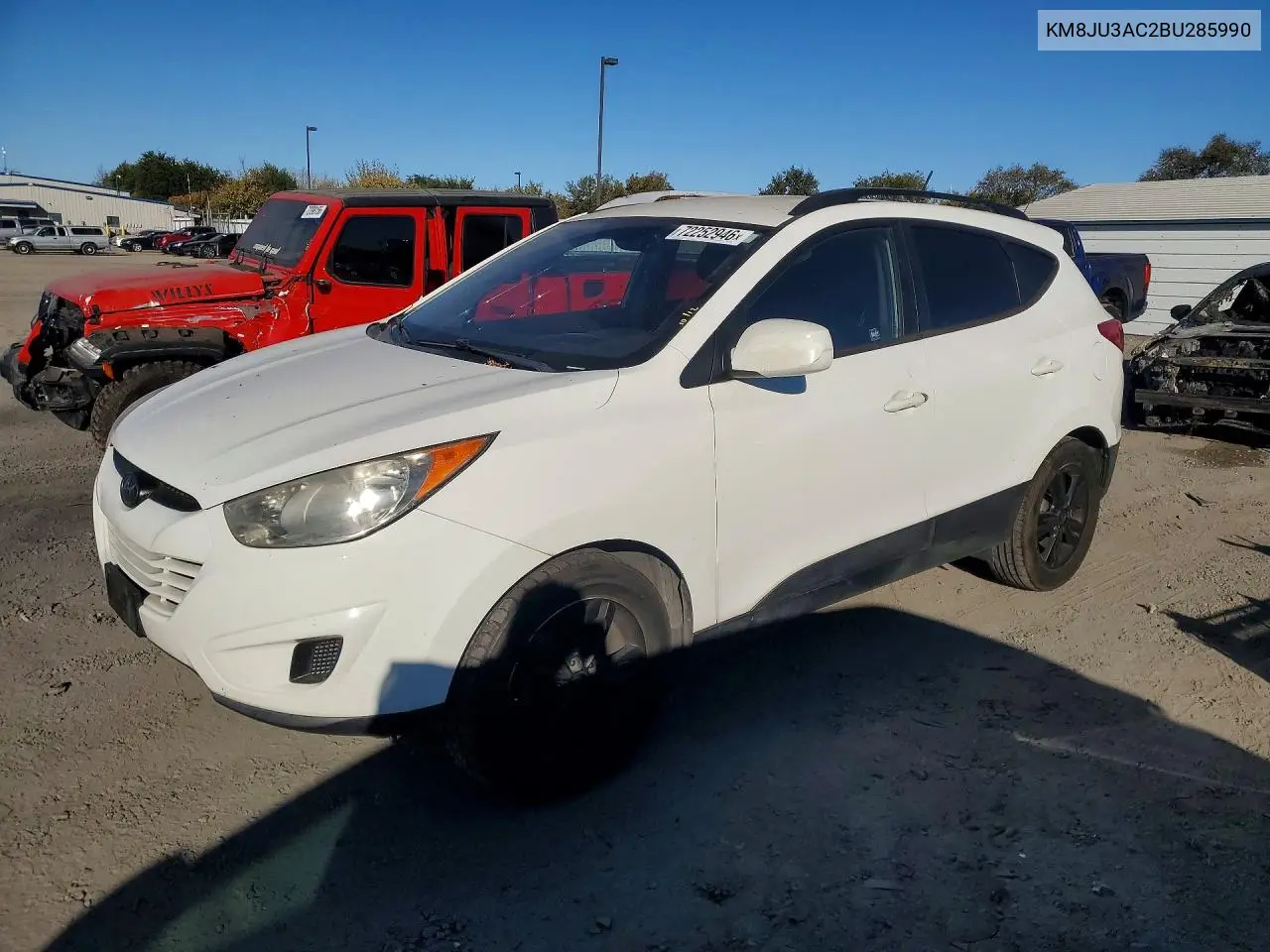 HYUNDAI TUCSON 2011, VIN KM8JU3AC2BU285990