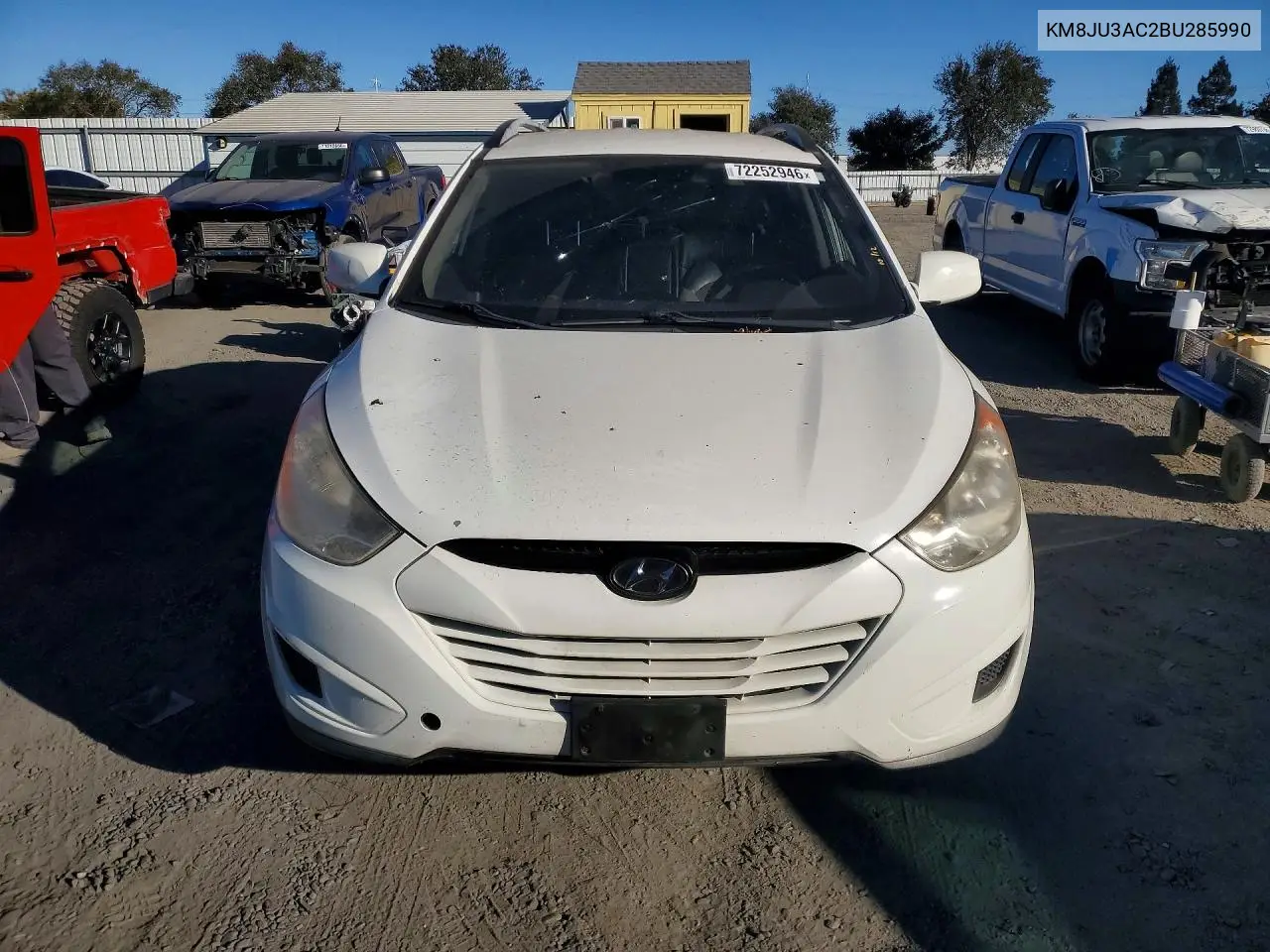 2011 HYUNDAI TUCSON VIN KM8JU3AC2BU285990 — фото 5
