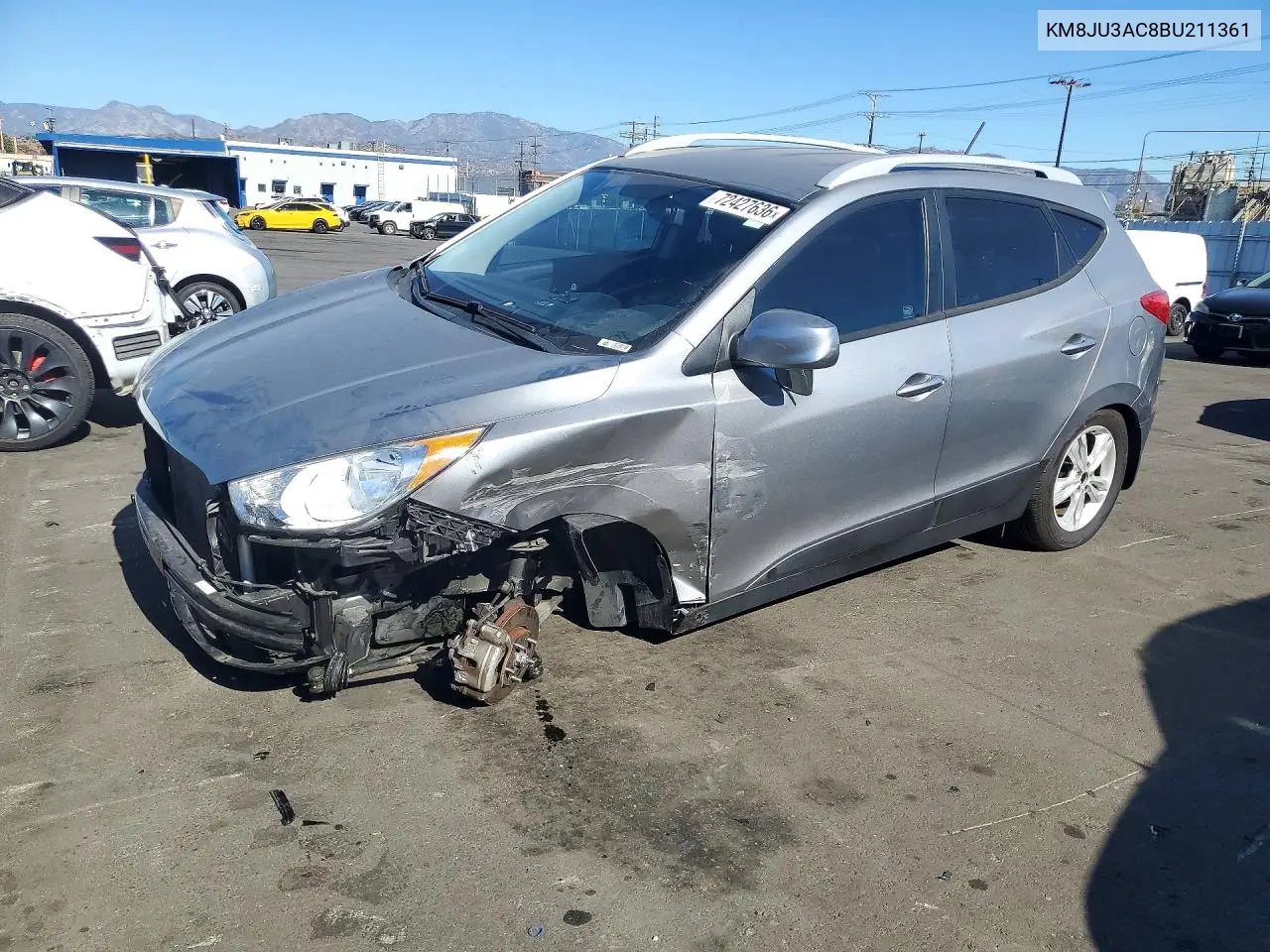 HYUNDAI TUCSON 2011, VIN KM8JU3AC8BU211361