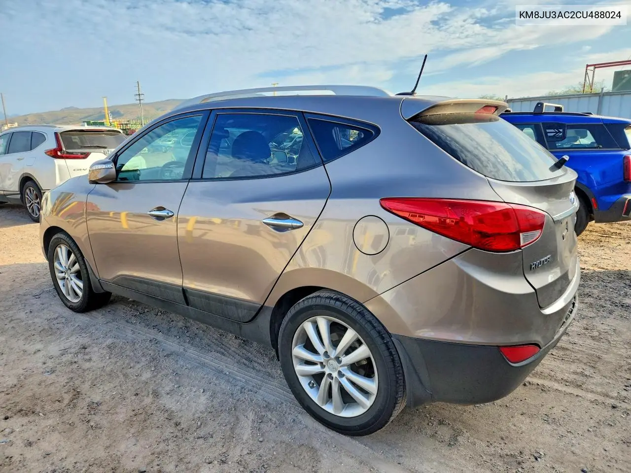 2012 HYUNDAI TUCSON VIN KM8JU3AC2CU488024 — фото 2