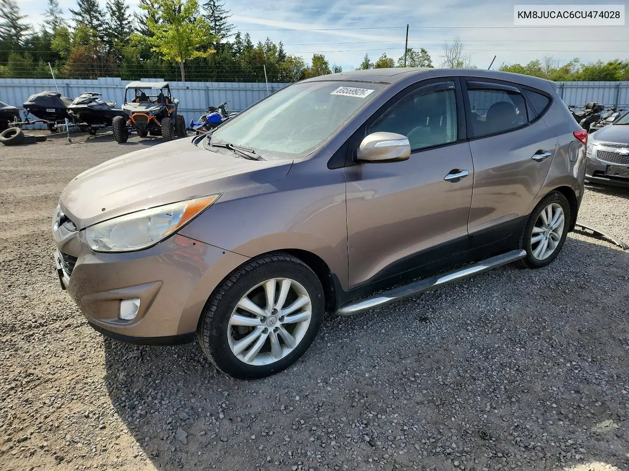 HYUNDAI TUCSON 2012, VIN KM8JUCAC6CU474028