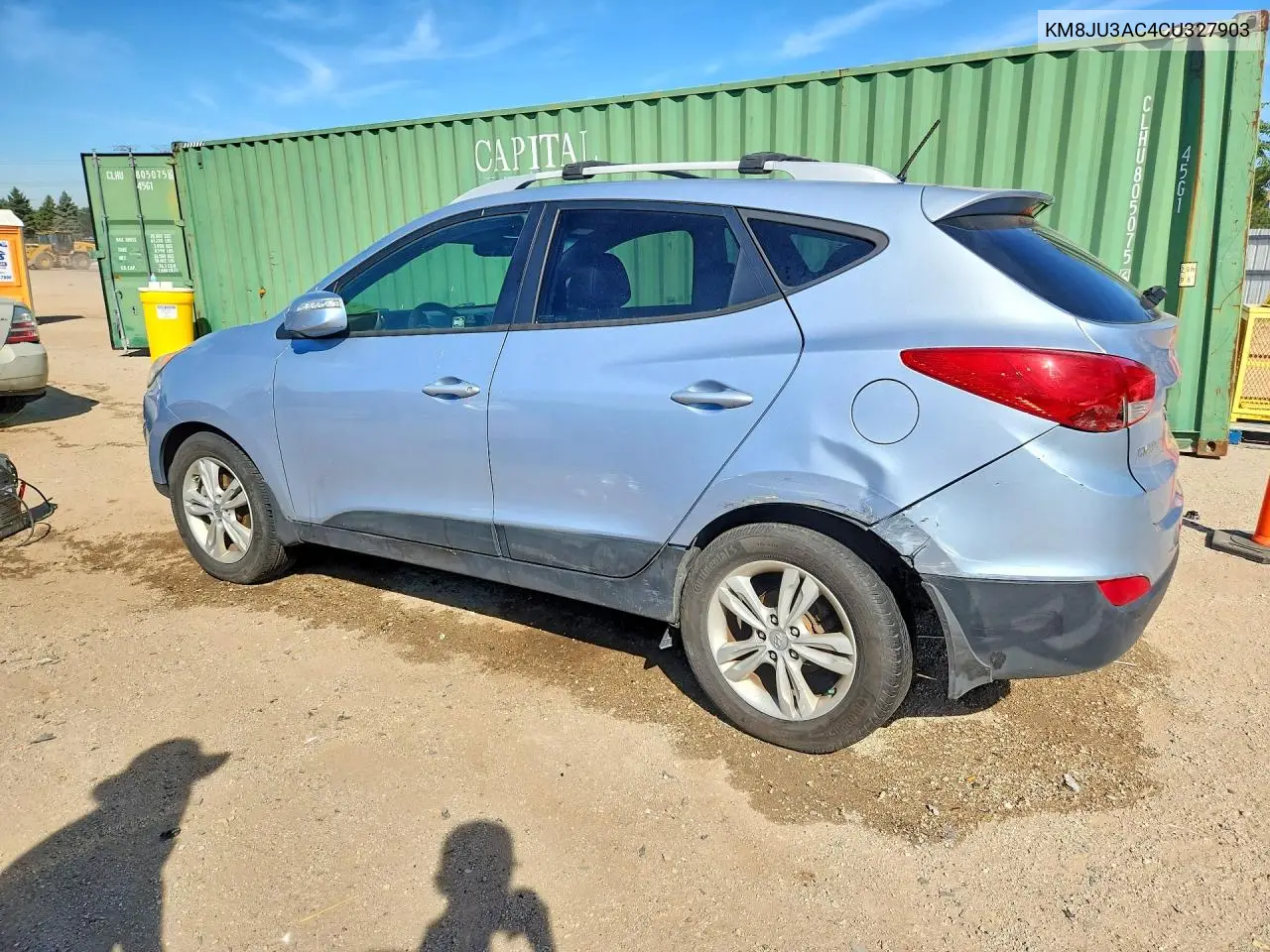 2012 HYUNDAI TUCSON VIN KM8JU3AC4CU327903 — фото 2
