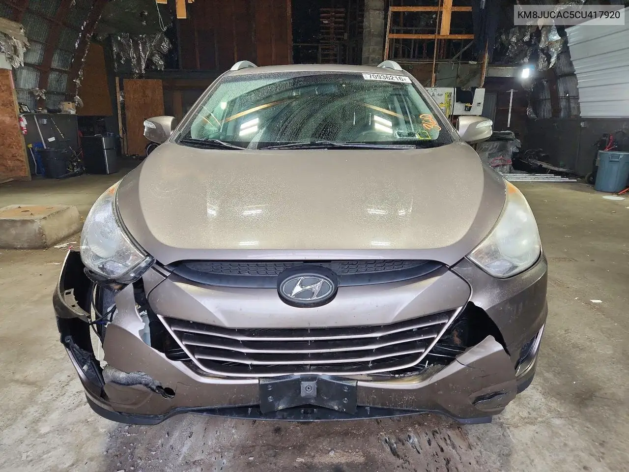 2012 HYUNDAI TUCSON VIN KM8JUCAC5CU417920 — фото 5