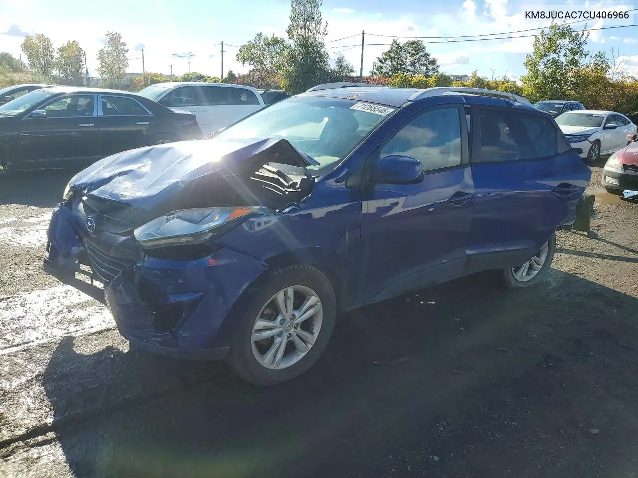 HYUNDAI TUCSON 2012, VIN KM8JUCAC7CU406966