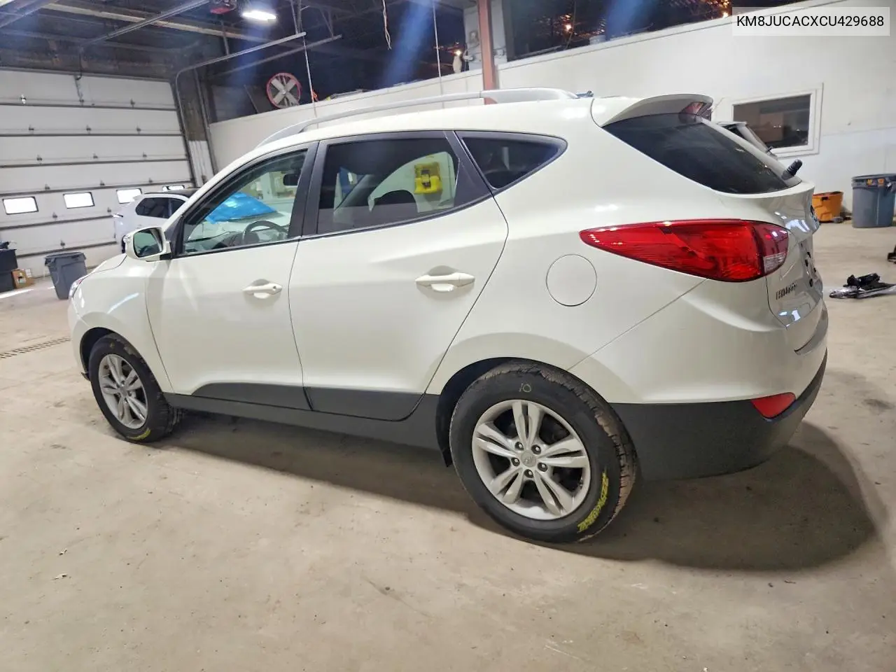 2012 HYUNDAI TUCSON VIN KM8JUCACXCU429688 — фото 2
