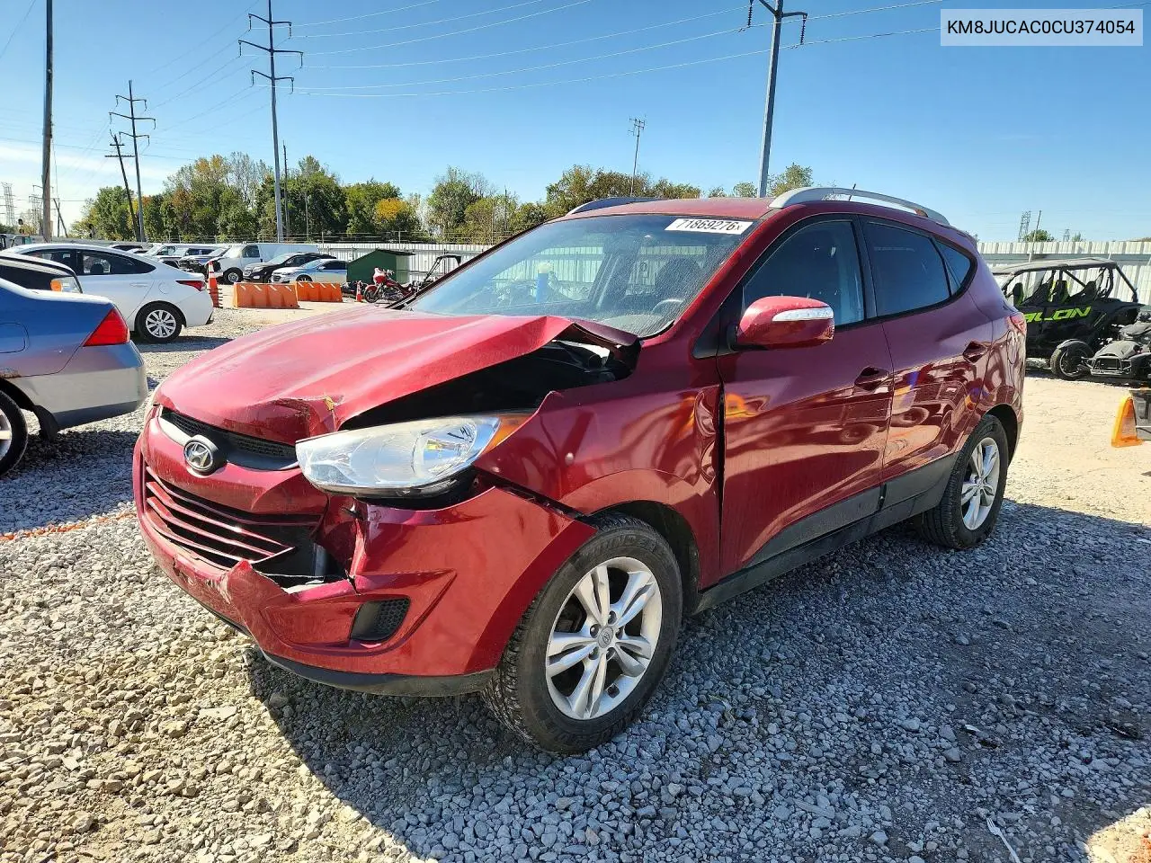 HYUNDAI TUCSON 2012, VIN KM8JUCAC0CU374054