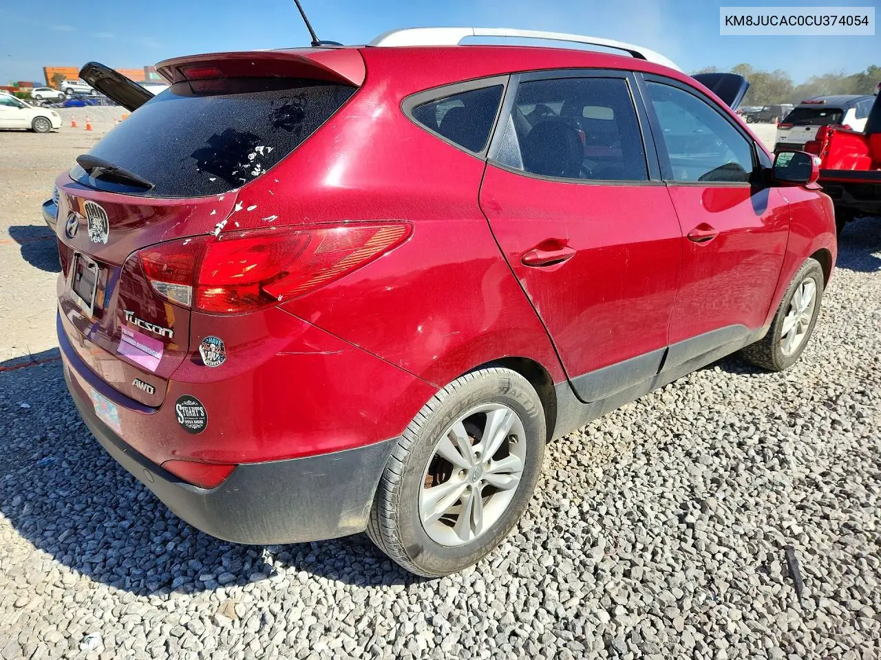 2012 HYUNDAI TUCSON VIN KM8JUCAC0CU374054 — фото 3