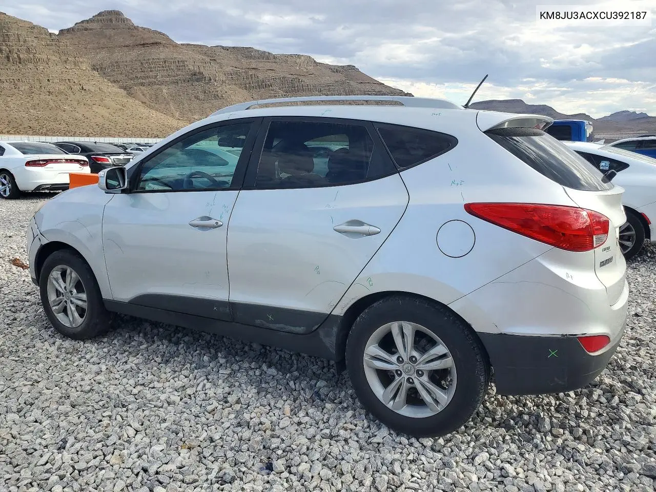 2012 HYUNDAI TUCSON VIN KM8JU3ACXCU392187 — фото 2