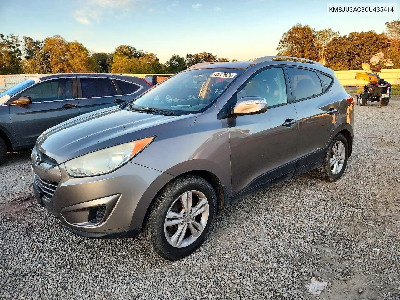 HYUNDAI TUCSON 2012, VIN KM8JU3AC3CU435414