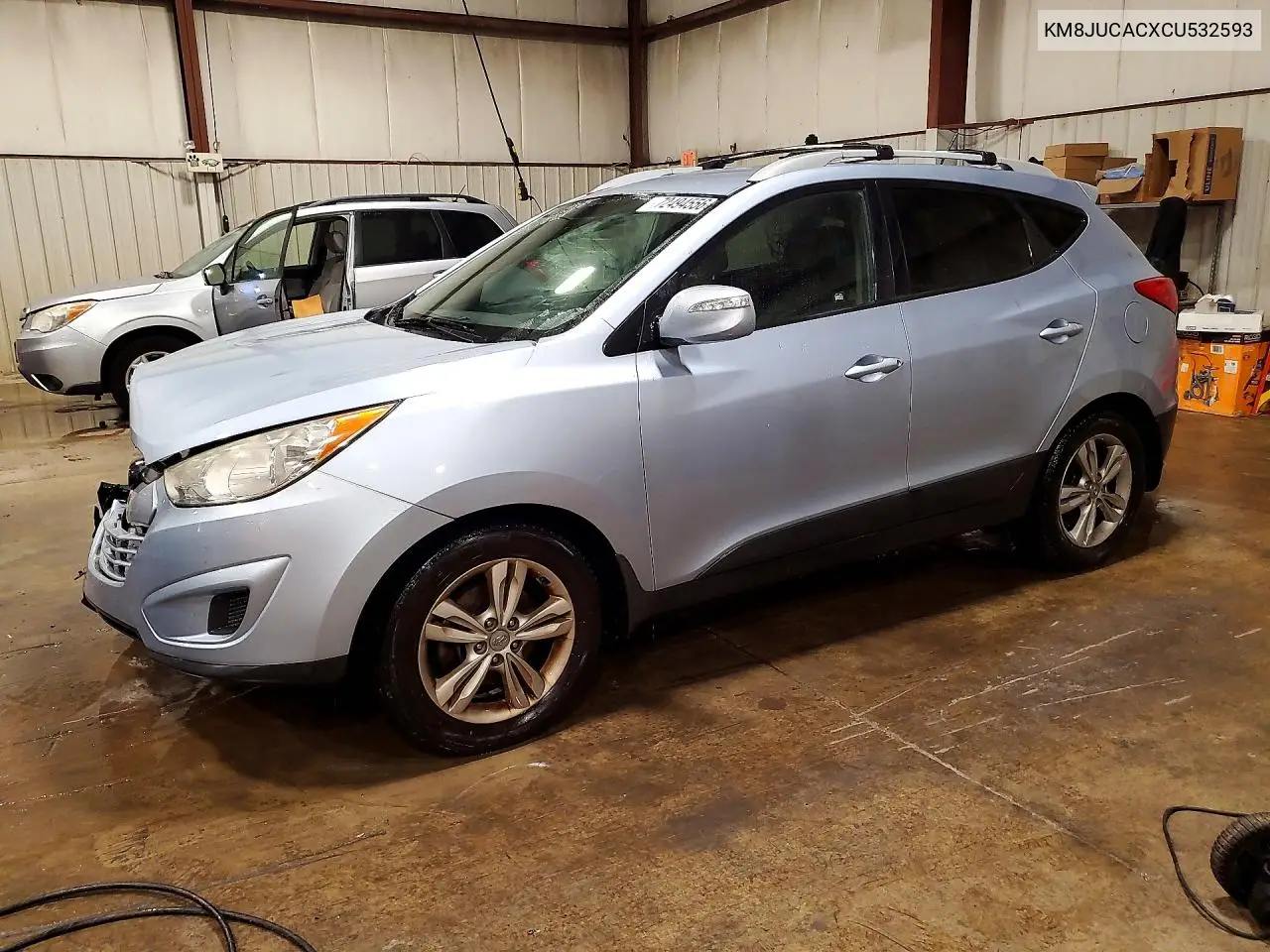 HYUNDAI TUCSON 2012, VIN KM8JUCACXCU532593