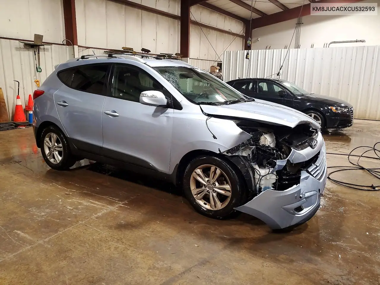 2012 HYUNDAI TUCSON VIN KM8JUCACXCU532593 — фото 4