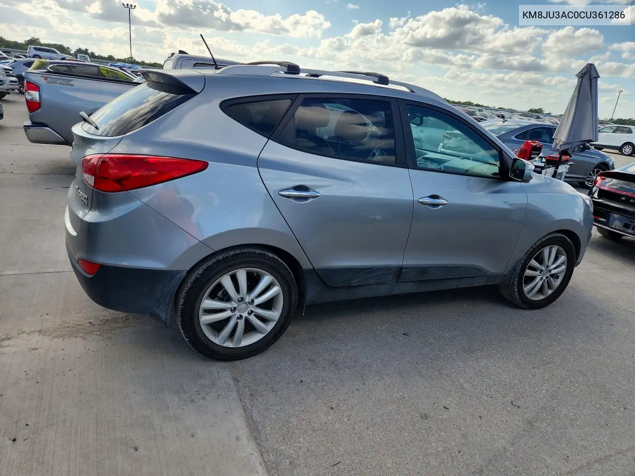 2012 HYUNDAI TUCSON VIN KM8JU3AC0CU361286 — фото 3