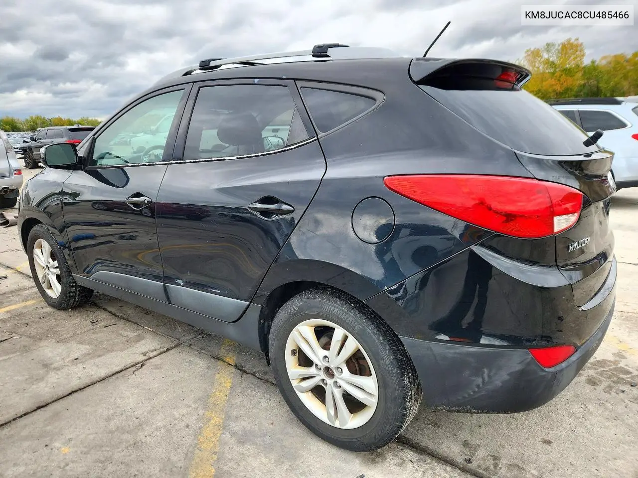2012 HYUNDAI TUCSON VIN KM8JUCAC8CU485466 — фото 2
